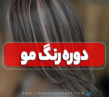 آموزش رنگ مو و مش مو