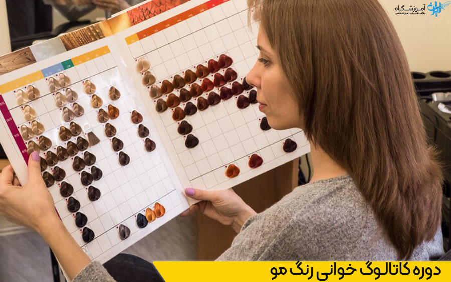 دوره آموزش کاتالوگ خوانی رنگ مو
