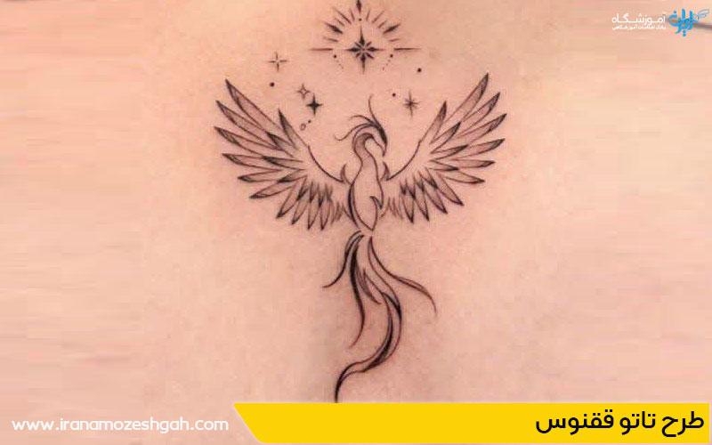 طرح تاتو ققنوس