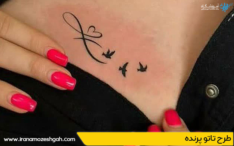 طرح تاتو پرنده