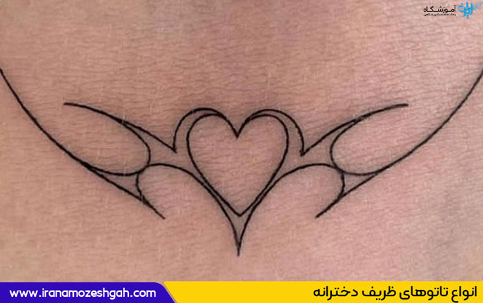 طرح تاتو دخترانه ظریف و شیک