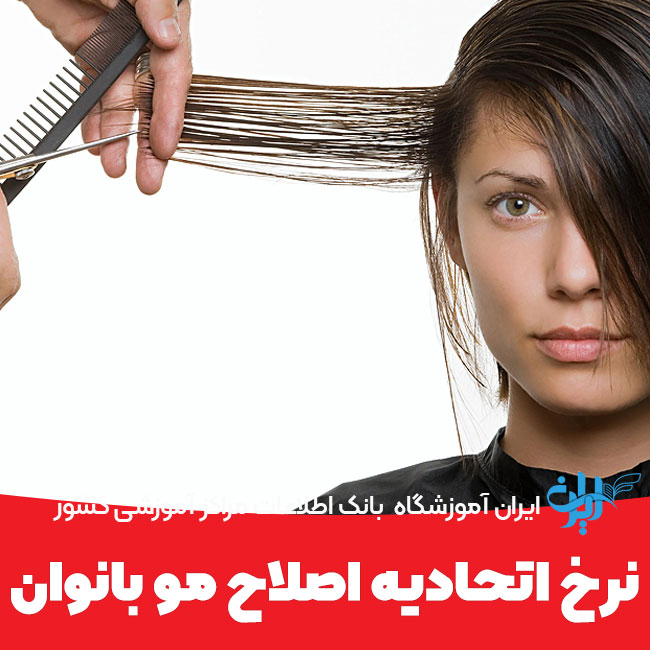 نرخ اتحادیه اصلاح سر زنانه