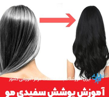 آموزش پوشش سفیدی مو