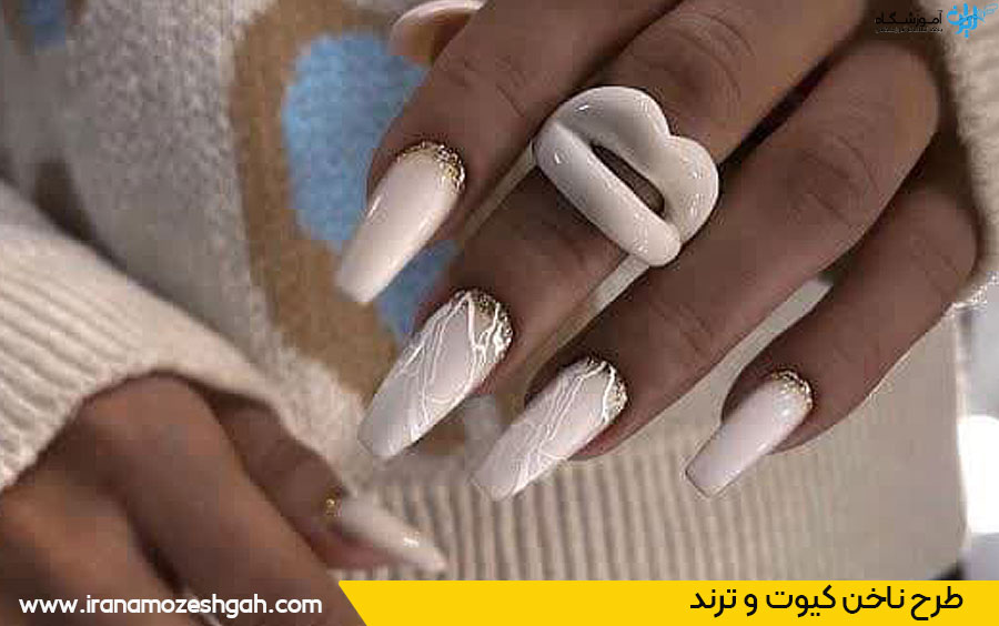 عکس طرح ناخن دخترانه کیوت