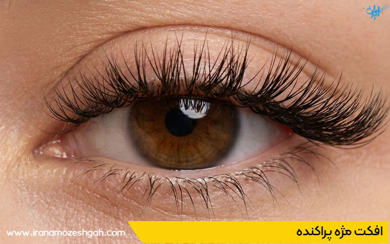 افکت مژه پراکنده