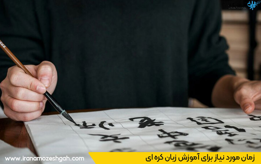 مدت زمان آموزش زبان کره ای