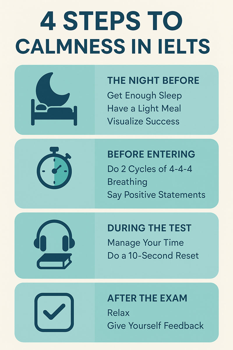 چک لیست روز قبل از آزمون آیلتس