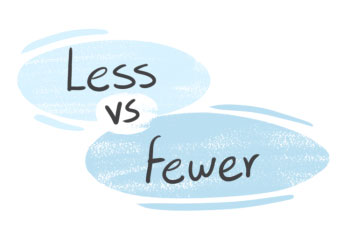 تفاوت less و fewer در زبان انگلیسی