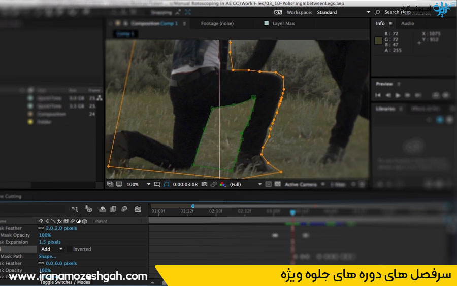 سرفصل دوره های جلوه ویژه