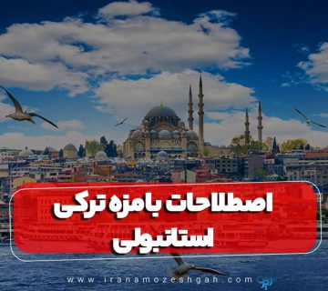 اصطلاحات بامزه ترکی استانبولی