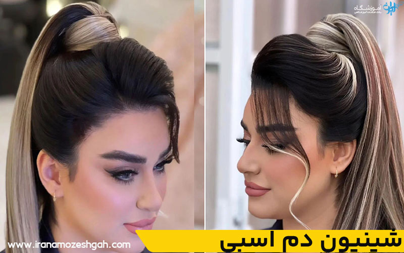 شینیون دم اسبی