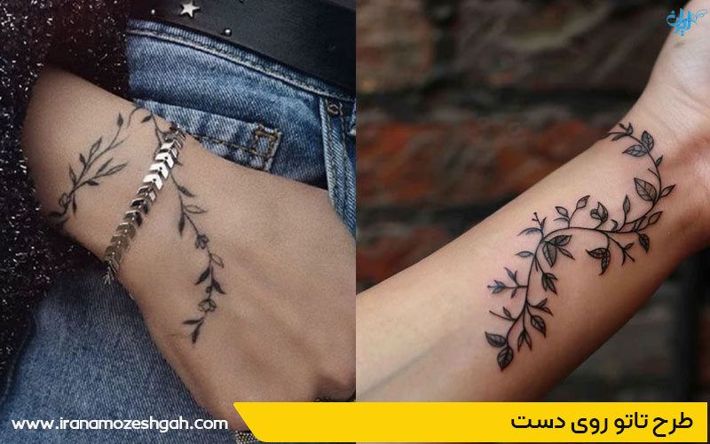 مدل تاتو گل رز روی دست