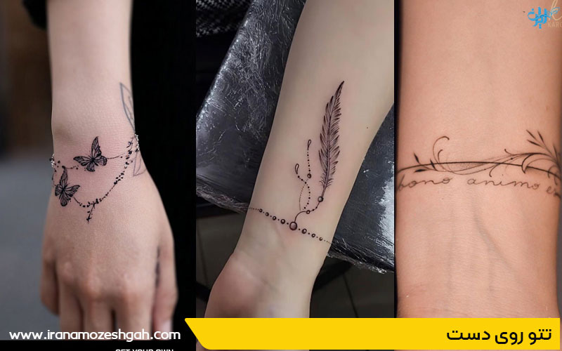 مدل تاتو دستبند روی دست