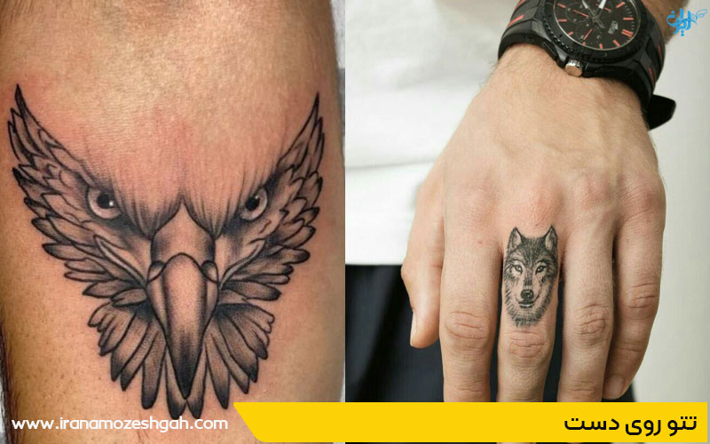 مدل تاتو عقاب روی دست