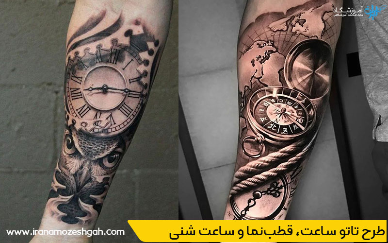 طرح تاتو روی دست مردانه