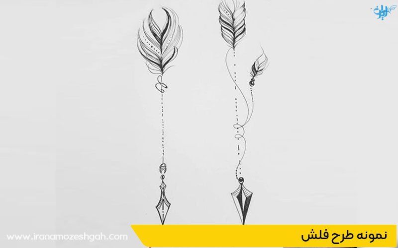 مدل تاتو مینیمال فلش یا پیکان