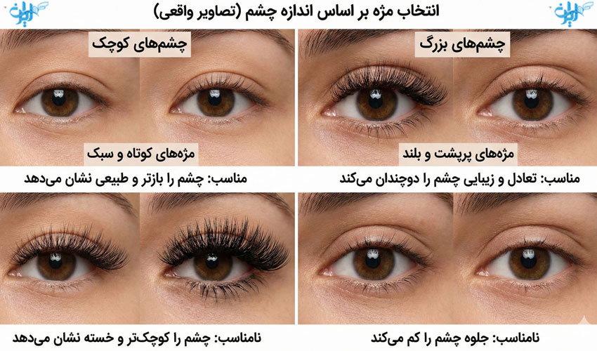 کدوم مدل مژه برای فرم صورتم مناسبه