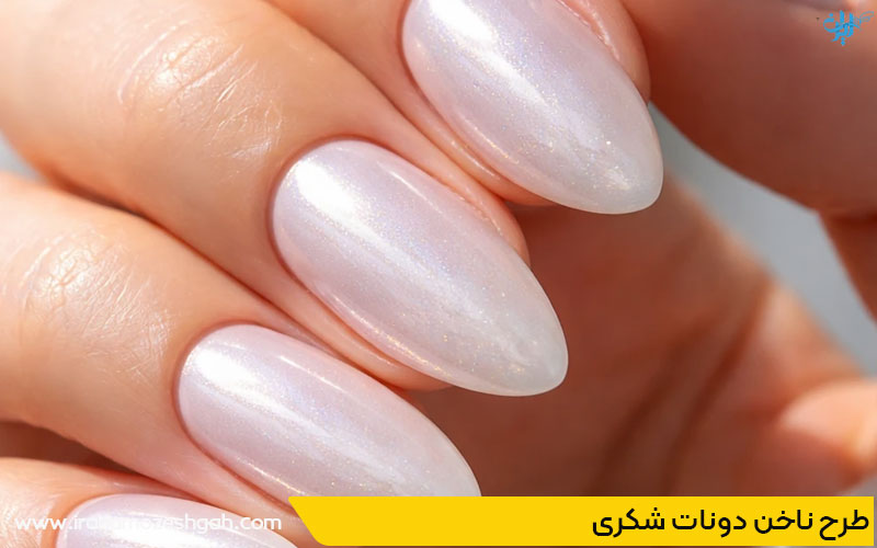 طرح ناخن دونات شکری