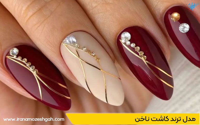 مدل کاشت ناخن فرانسوی فرنچ شده برای دختران جوان