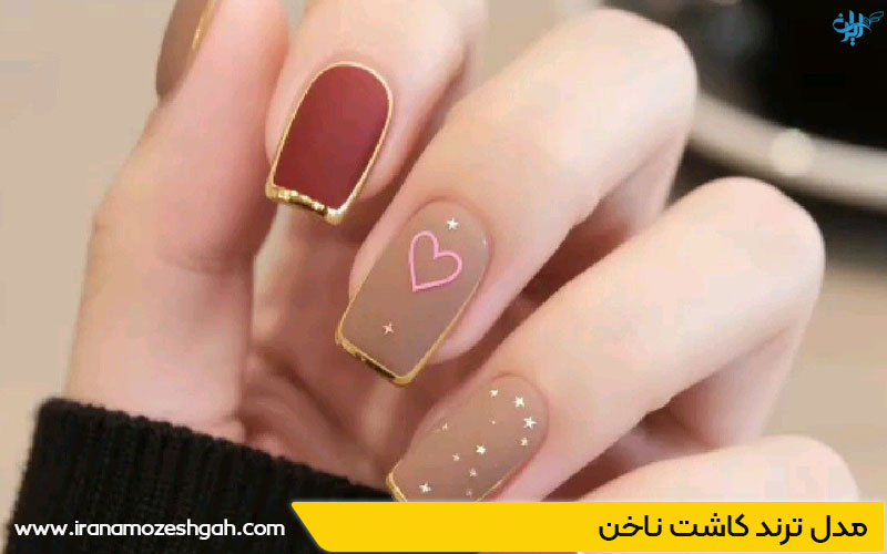 مدل کاشت ناخن فرانسوی فرنچ شده برای دختران جوان