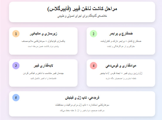 مراحل آموزش کاشت ناخن با فیبر