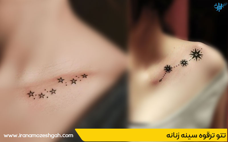 مدل تاتو روی سینه زنانه