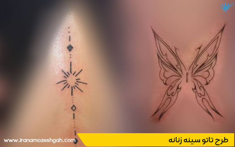 مدل تاتو سینه برای دختران