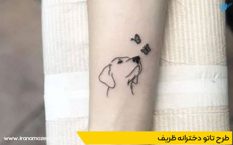 طرح تاتو دخترانه ساده 