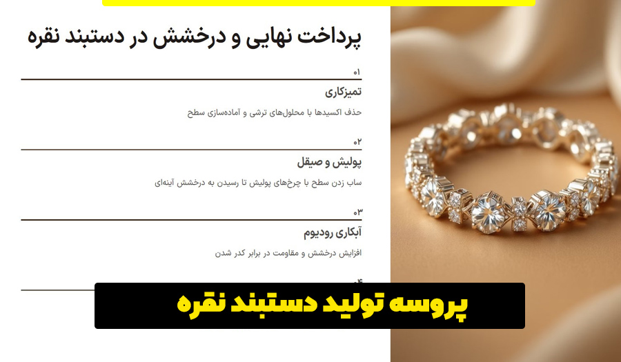 پروسه تولید دستبند نقره چگونه است