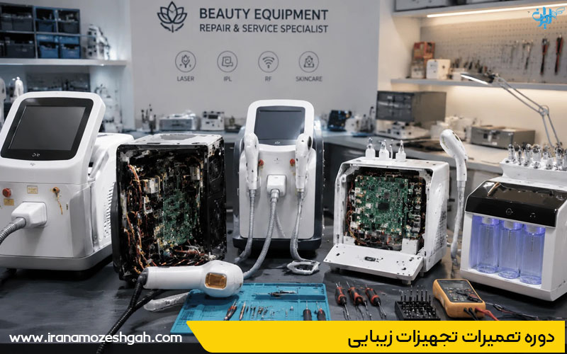 دوره تعمیر برد تجهیزات زیبایی و لیزر در تهران