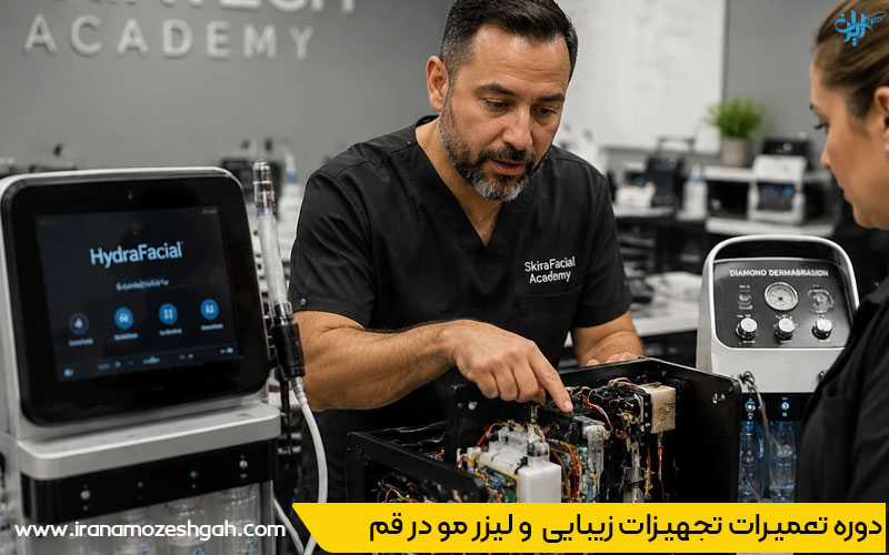 کلاس تعمیر دستگاه لیزر مو در قم